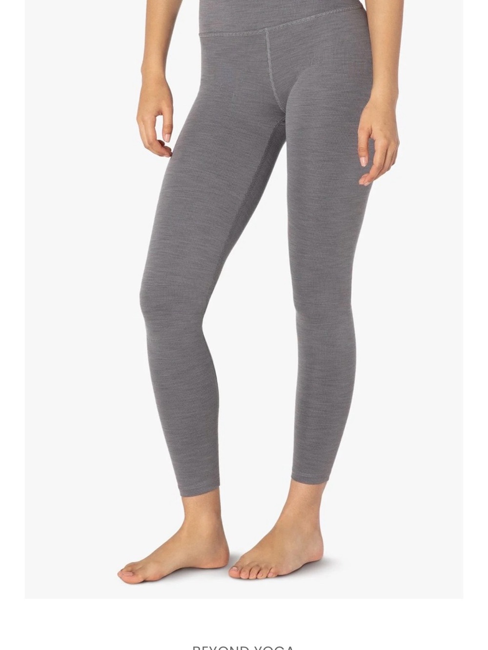 Beyond Yoga High-Rise Heather Gray Leggings 0462
